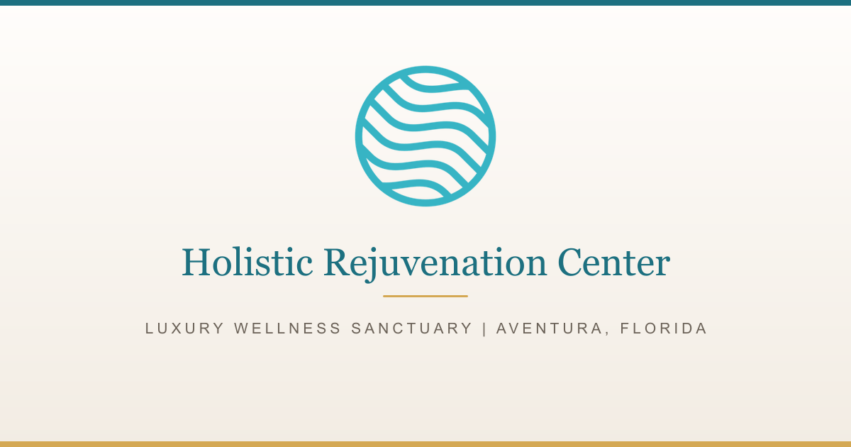 Clean, professional medical spa treatment room with neutral tones at Holistic Rejuvenation Center in Aventura